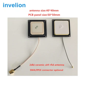 4pc/veliko EPC Class1 Gen2 ISO 18000 6C Majhne UHF RFID keramični Antena 2dbi podporo IPEX/GURS meri priključek