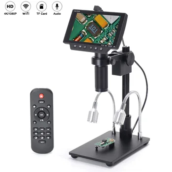 5 Palčni Zaslon 16MP 4K 1080P 60FPS USB & WIFI Digitalni Industriji Mikroskopom Fotoaparat 150X C-mount Objektiv 1/2.3 Slikovni Senzor