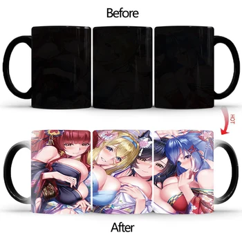 Anime cute sweet girls vrč BSKT-001 razbarvanje spreminjanje barvne skodelice ustvarjalne original kava, mleko, čaj pokal