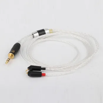 Preffair 5N OCC Silver Plated Slušalke Nadgradnjo Kabel za ER4P ER4B ER4S HiFi Kabel 2Pin Plug