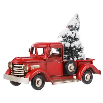 Retro tovornjak model namizno dekoracijo okraski Halloween Božič gospodinjski Novo Leto stranka potrebščine počitnice darila otroci igrače